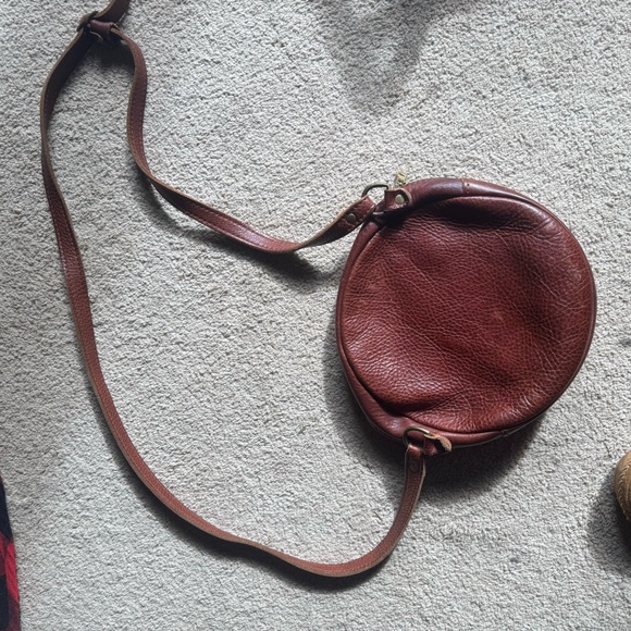 Portland Leather Brown Crossbody Bag - Picture 2 of 4